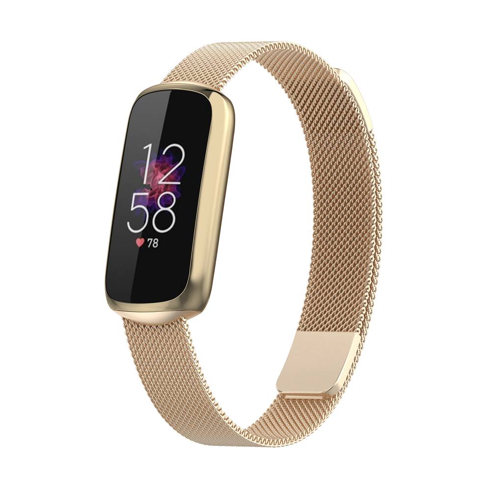 Magnetic Stainless Steel Replacement Band for Fitbit Luxe  Gold