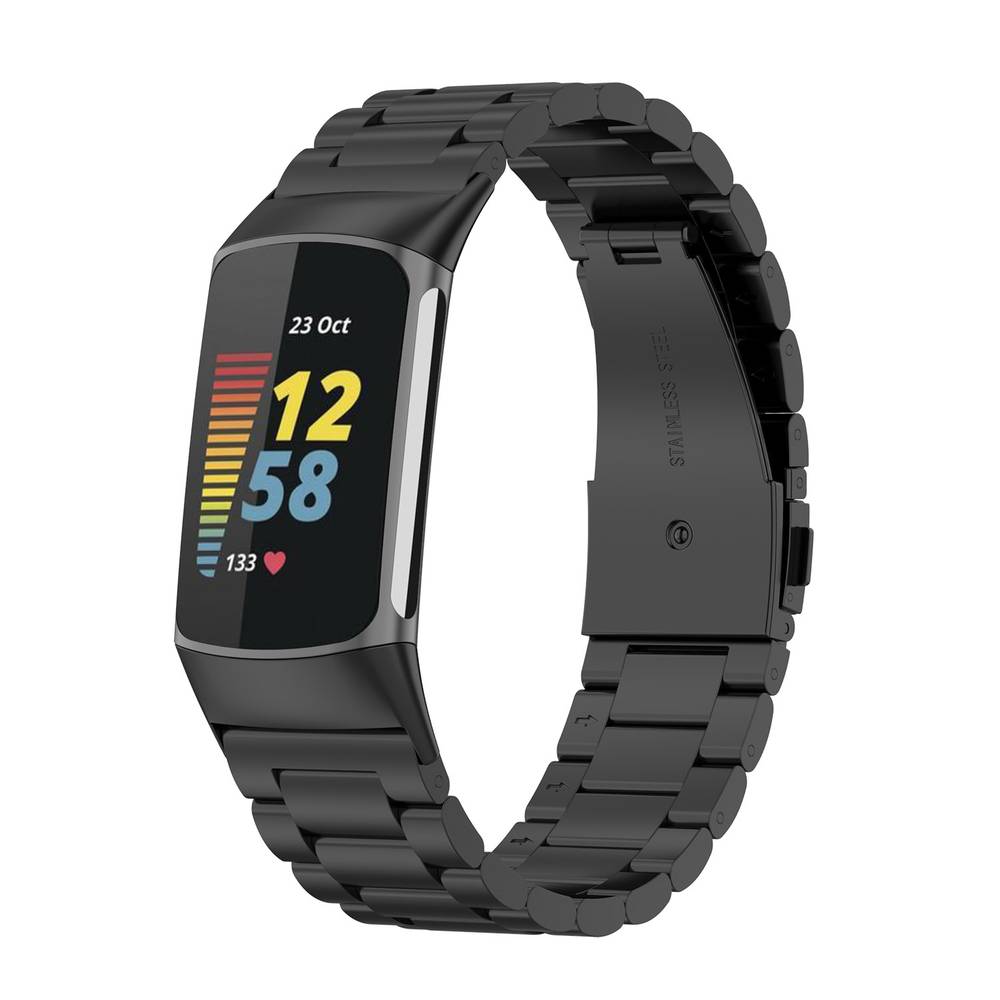 Metal Replacement Band For Fitbit Charge 5 / Charge 6 Watch  Gold