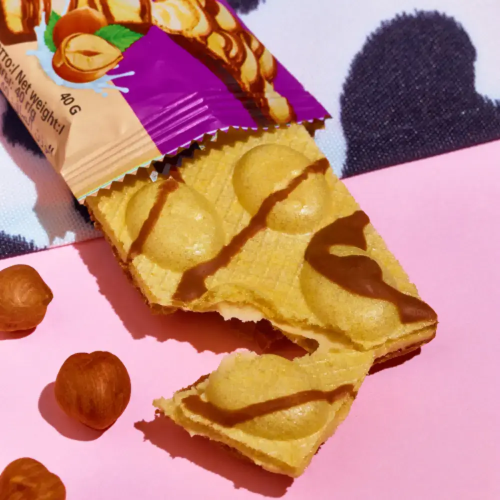 CHIKALAB - Protein Wafers Dessert (12 Bar)  Chocolate Hazelnut  3pieces