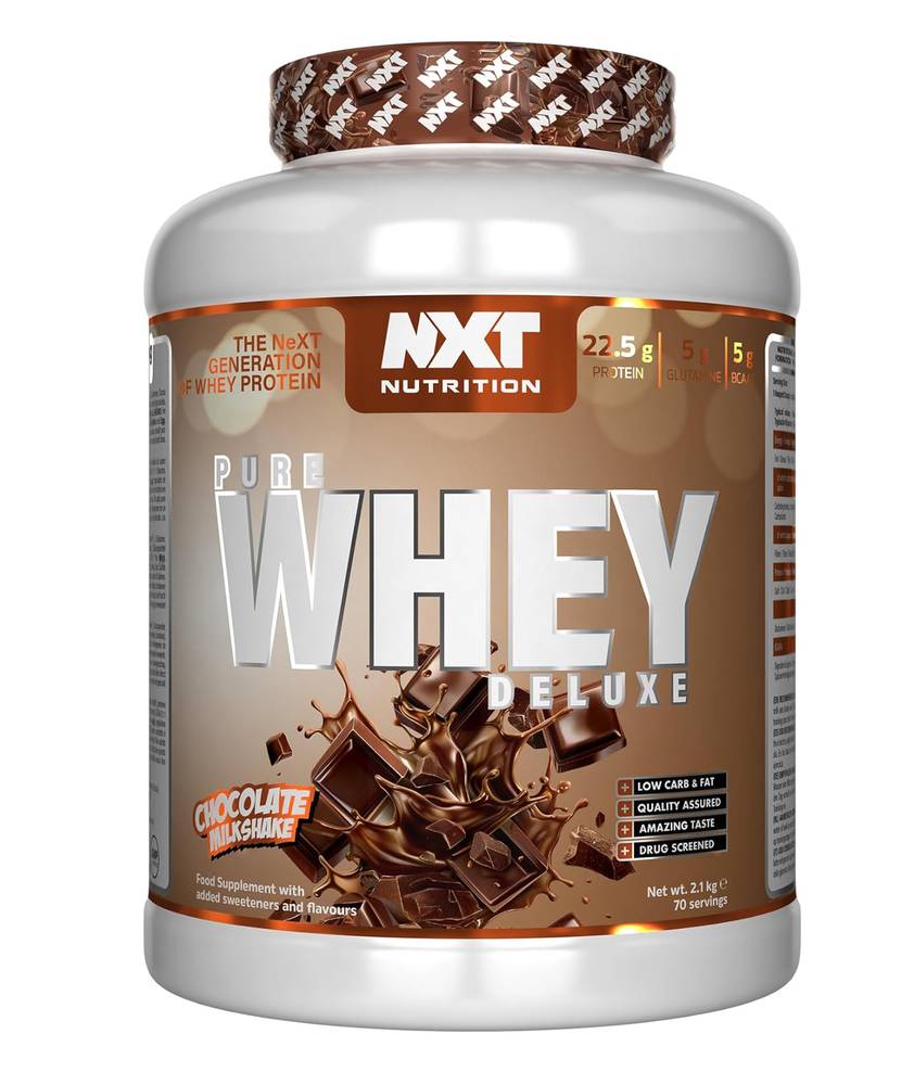  نكست نيوتريشن - بيور واي بروتين ديلوكس (2.1 كجم) - NXT Nutrition Pure Whey Protein Deluxe 