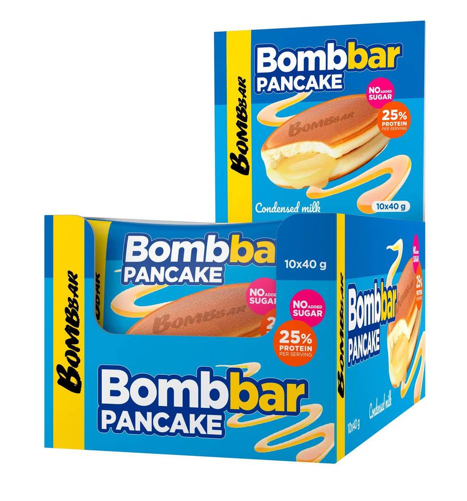  بومب بار - بانكيك البروتين المحشو (10 حبات) - BombBar - Protein Pancake 