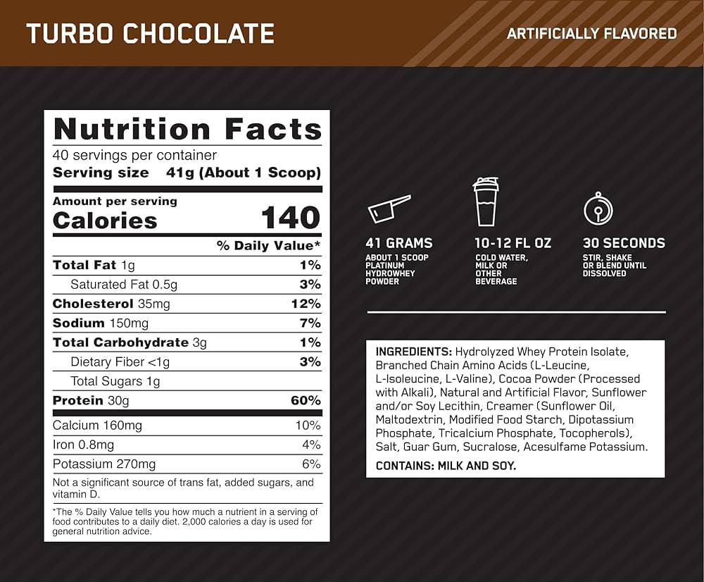  اوبتيموم نيوتريشن بلاتنيوم بروتين هايدرو واي - Optimum Nutrition Platinum HydroWhey Protein 