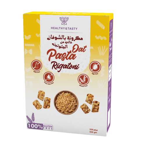 Healthy & Tasty - Oat Pasta Gluten Free (250g)  Rigatoni Pasta