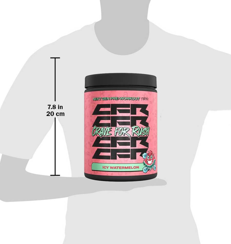Nano Supps - Crave For Rush pre-workout (400 g)  Watermelon