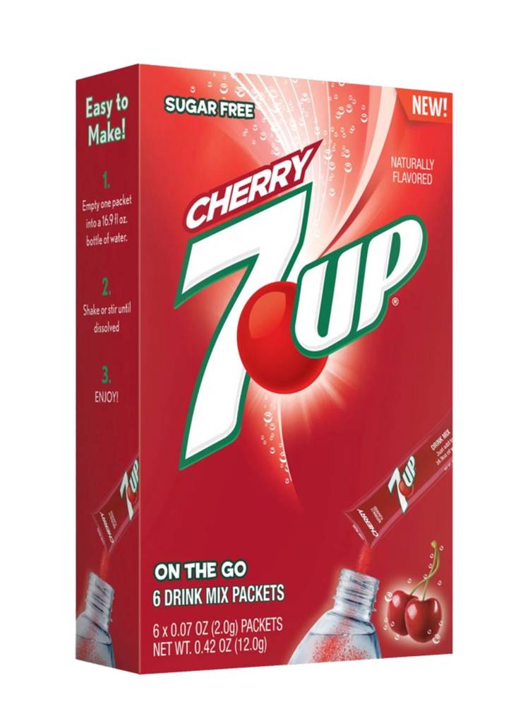  سفن أب - مشروب باودر منعش خالي من السكر (6 حبات) - 7UP Powder Drink Mix Sugar Free 