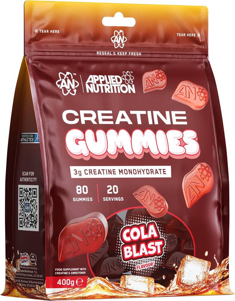  ابلايد نيوترشن - كرياتين مونوهيدرات جميز (400 جم) - Applied Nutrition Creatine Gummies 