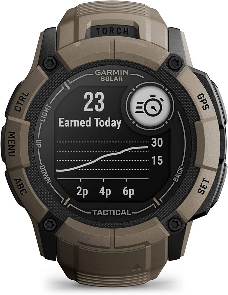 Garmin Sport Watch, Model Instinct 2X   Instinct 2X Solar Tactical Edition - Coyote Tan