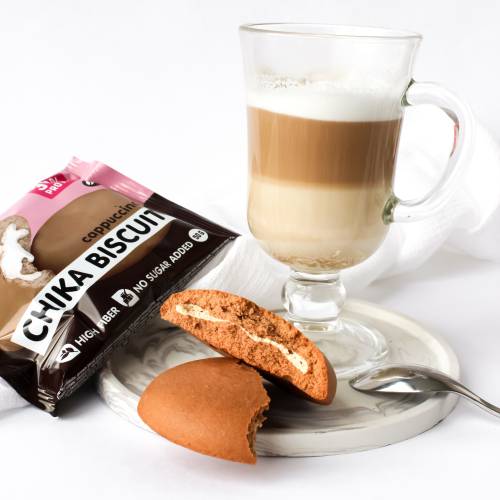 CHIKALAB - Chika Biscuit Cookies Protein With Filling (9 pieces)  Creamy Brownie