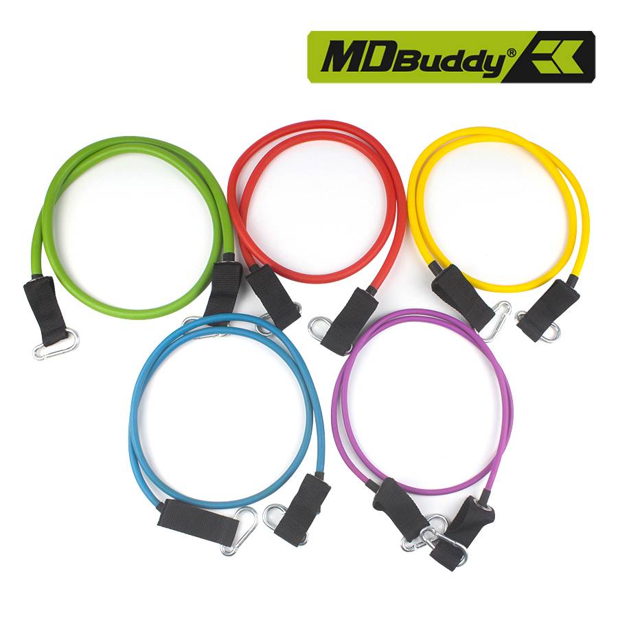 Resistance Bands Set of 5 with Accessory Kit