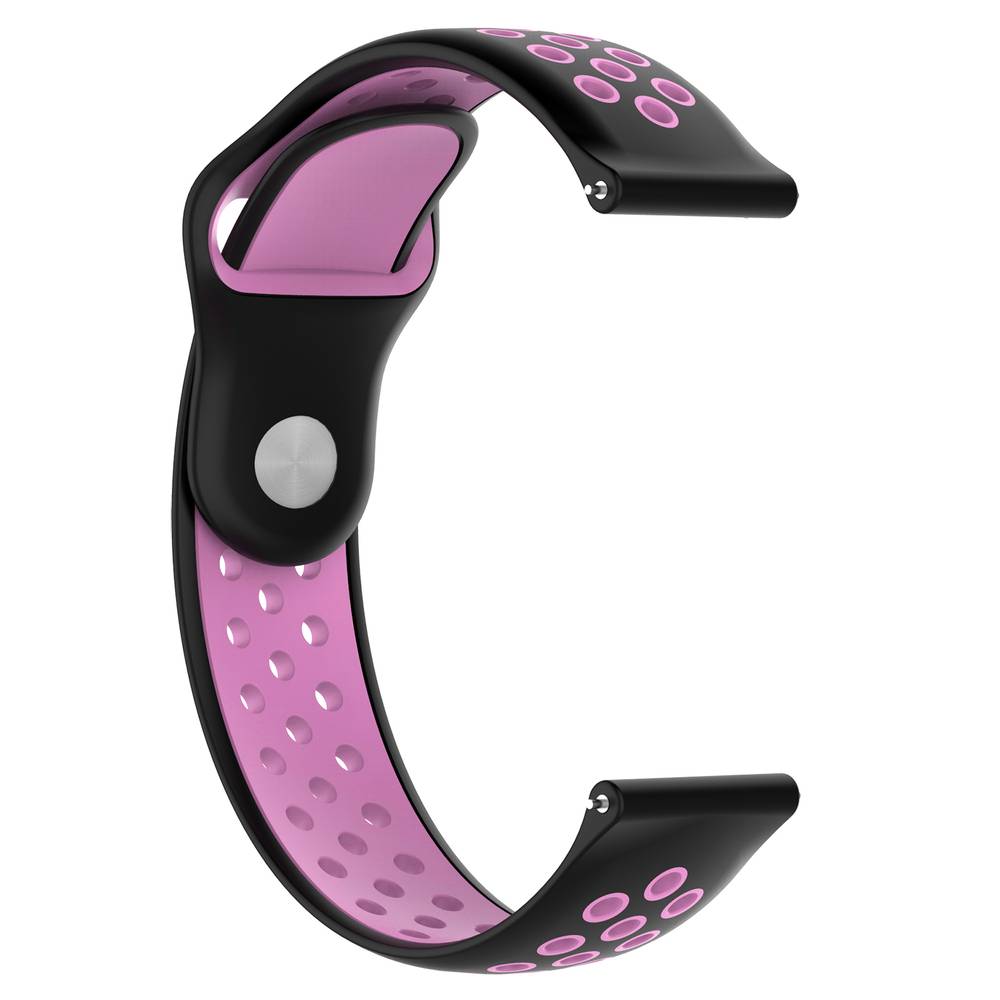 Sport Silicone Replacement Band for SoundPEATS Watch PRO 1 / Watch 2 / Watch 4 Watches   Black & Grey