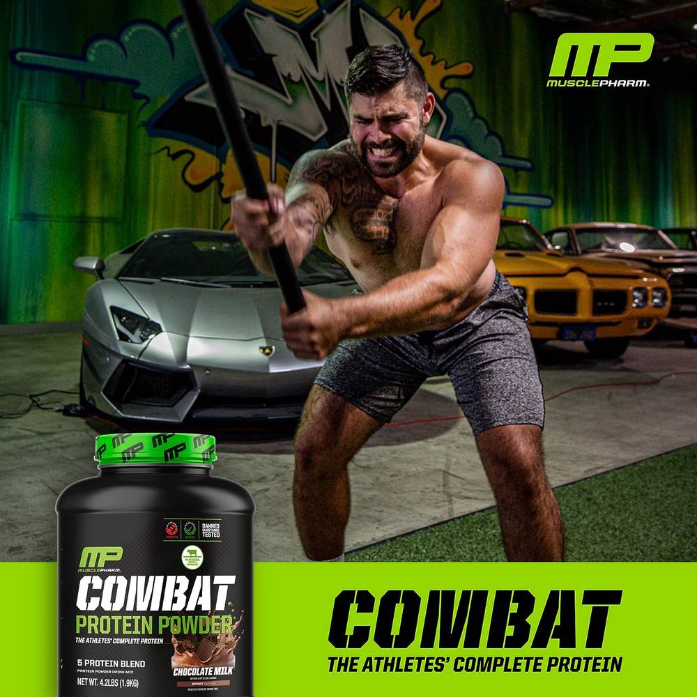 MusclePharm Combat Protein Powder (4 lbs)  Cookies and Cream
