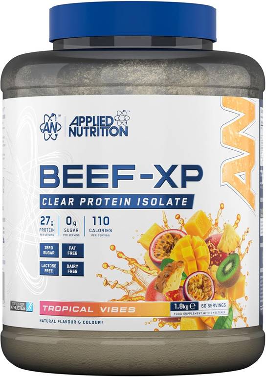 أبلايد نيوتريشن - كلير هيدرولزد بيف-إكس بي بروتين - Applied Nutrition - Clear Beef XP Protein - فواكه استوائية