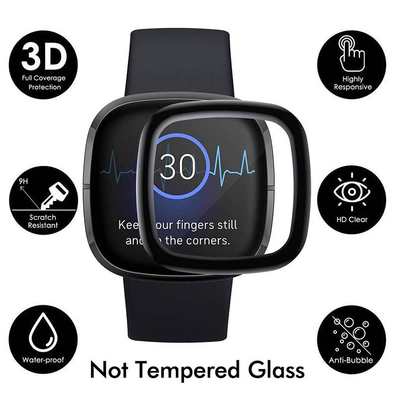 4 Pieces - Screen Protector for Fitbit Versa 3 /  Sense Watches