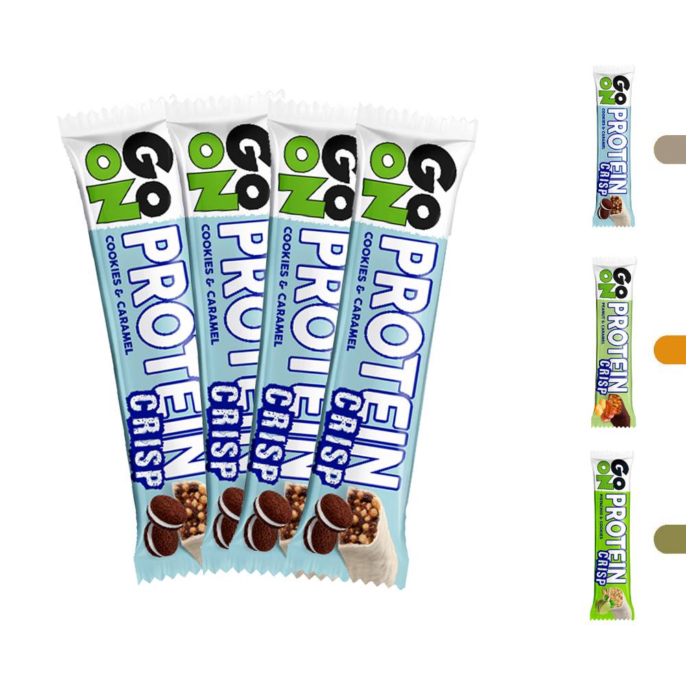 Go On Nutrition -  Protein Crisp Bar (4 pieces)  Cookies Caramel