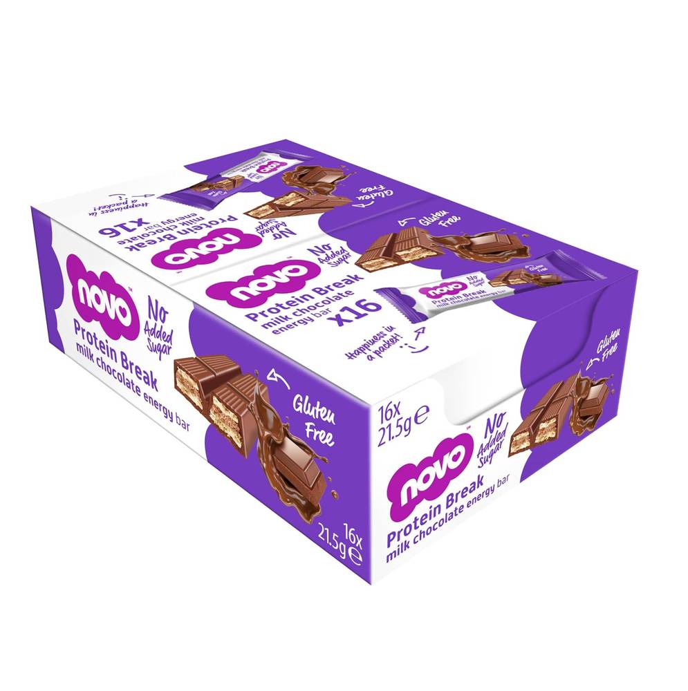 NOVO Protein Break Energy Bar (Box of 16)