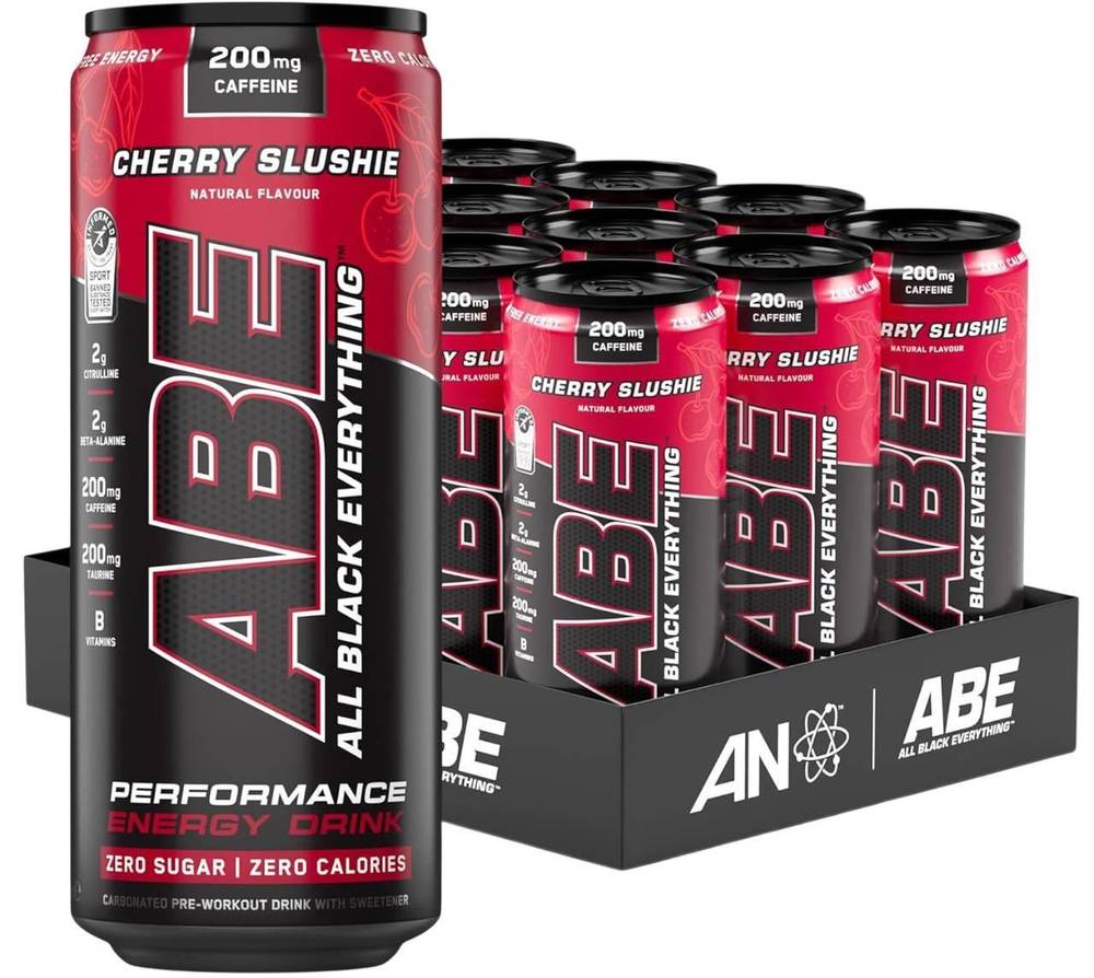  ابلايد نيوترشن - اي بي ايه مشروب طاقة ماقبل التمرين (12 عبوة) Applied Nutrition ABE Energy Cans 