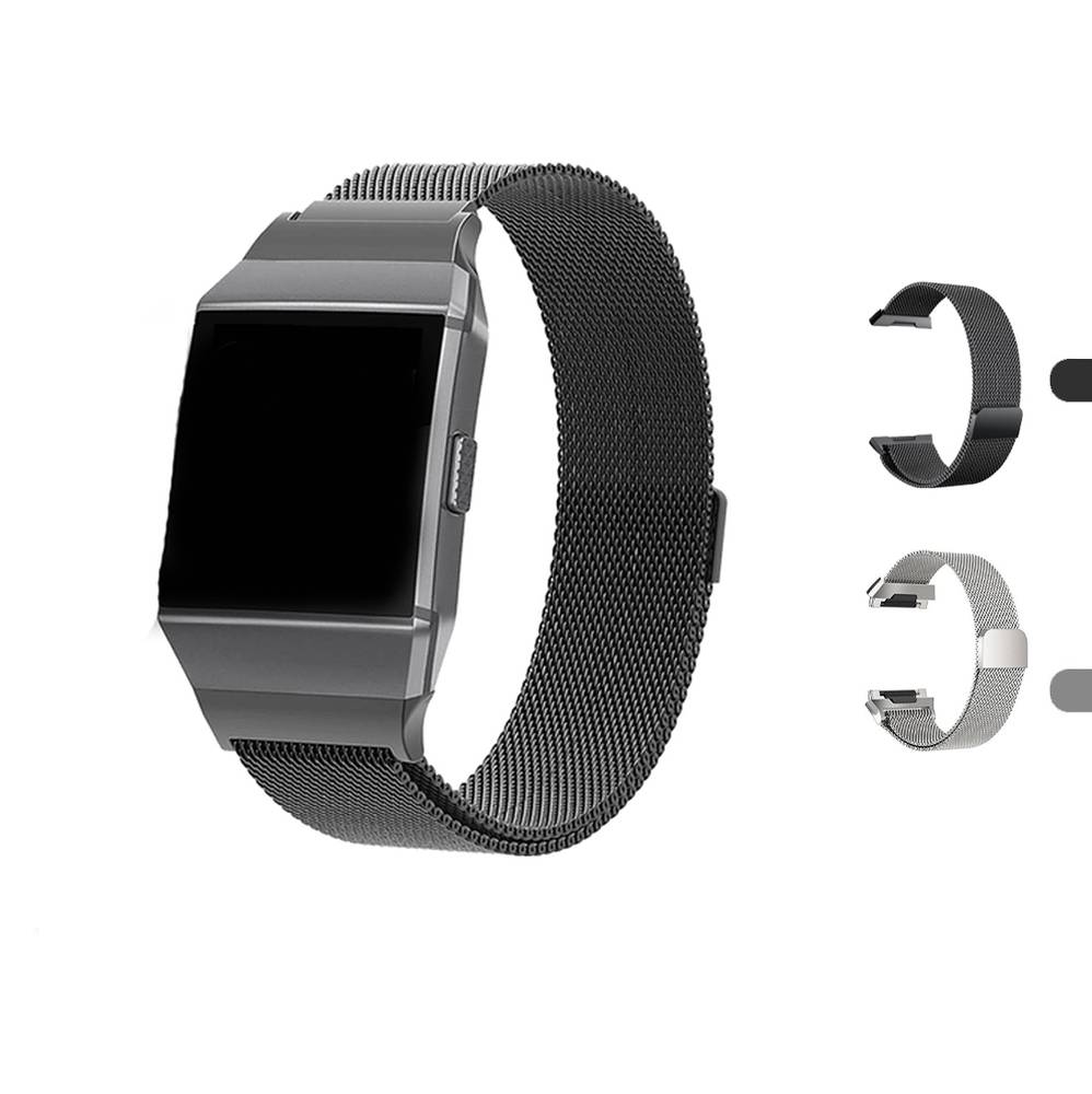 Replacement Band for Fitbit Ionic, Stainless Steel Type  Silver