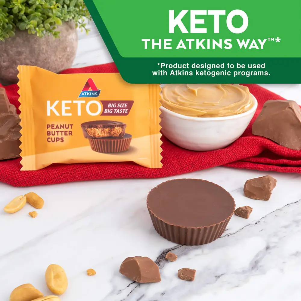 Atkins - Keto Mega Treats Peanut Butter Cups (8 Cups)