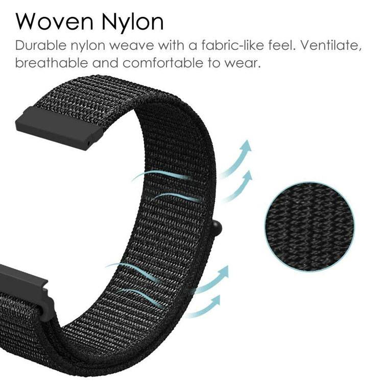 Nylon loop Replacement Bands for SoundPEATS Watch PRO 1 / Watch 2 / Watch 4 Watches  Green