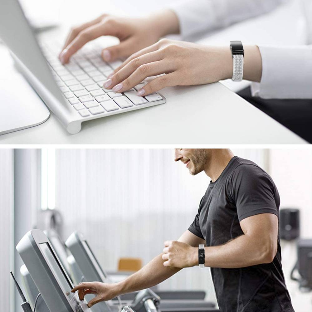 Nylon Fabric Replacement Bands for Fitbit Inspire / Inspire HR Watch  White