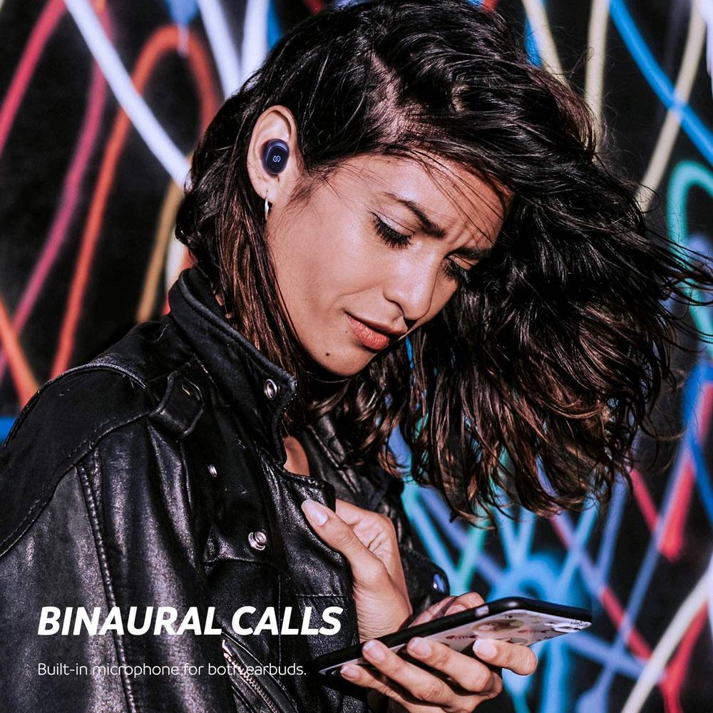 +SoundPEATS Wireless Earbuds, Model TrueFree
