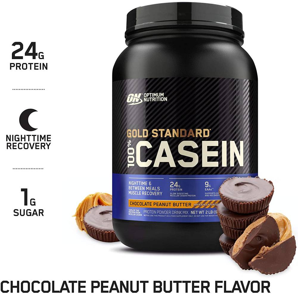 Optimum Nutrition Gold Standard 100% Micellar Casein Protein Powder  Vanilla  4 LB