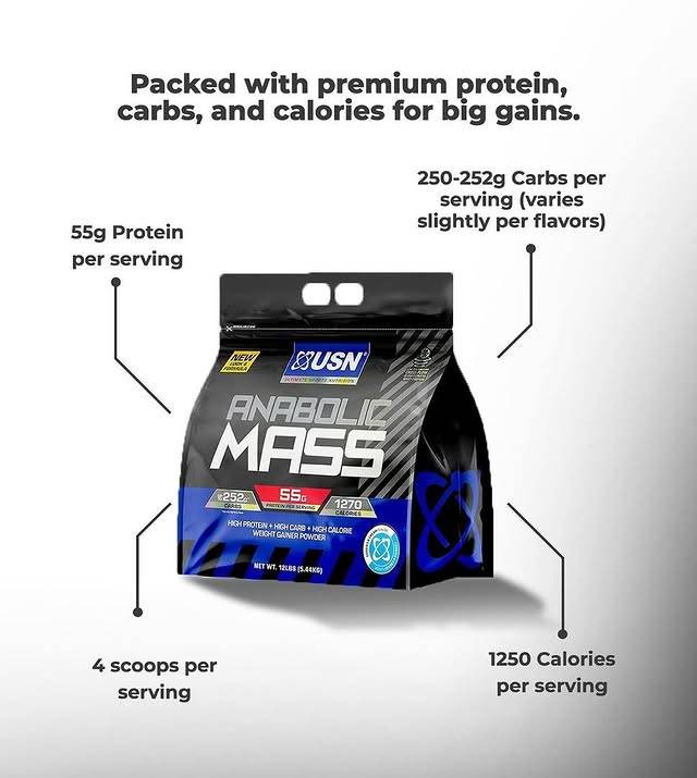USN Nutrition - Anabolic Mass Gainer (12Lb)