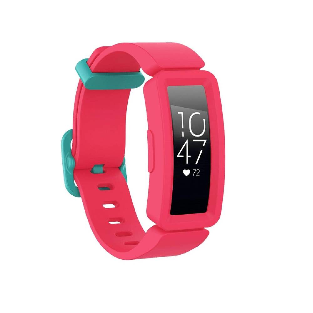 Silicon Classic Replacement Band for Fitbit Ace 2   Night Sky + Neon Yellow