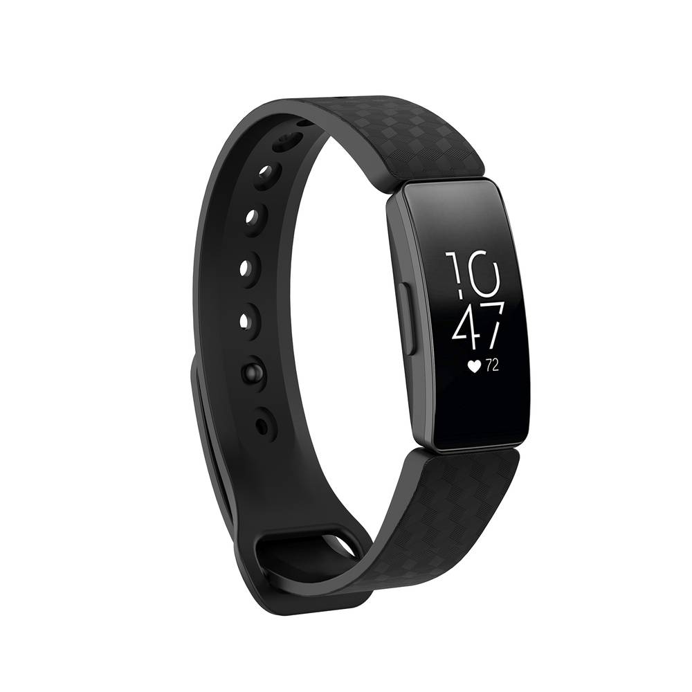 Silicone Diamond design Replacement Bands for Fitbit Inspire / Inspire HR Watch  Sangria