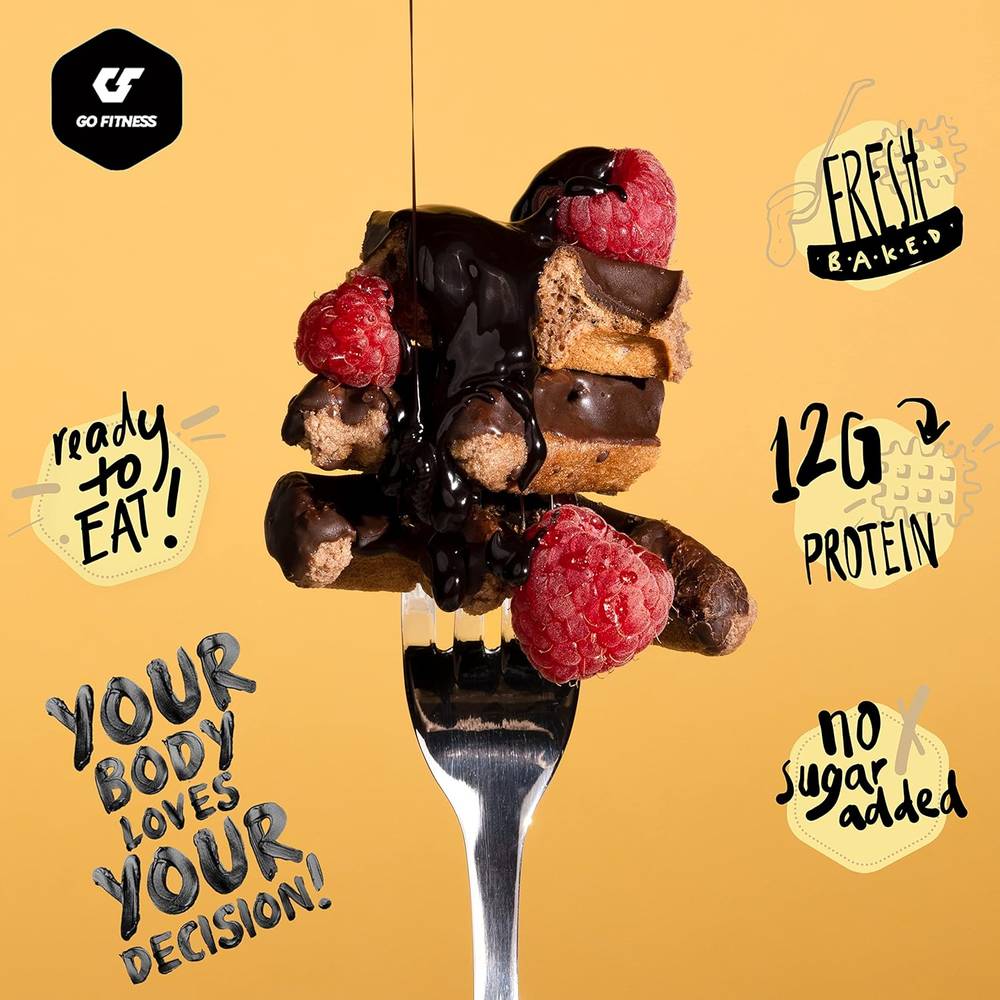  جو فيتنس - وافل بروتين (12 حبة) - Go Fitness Nutrition Protein Waffle 