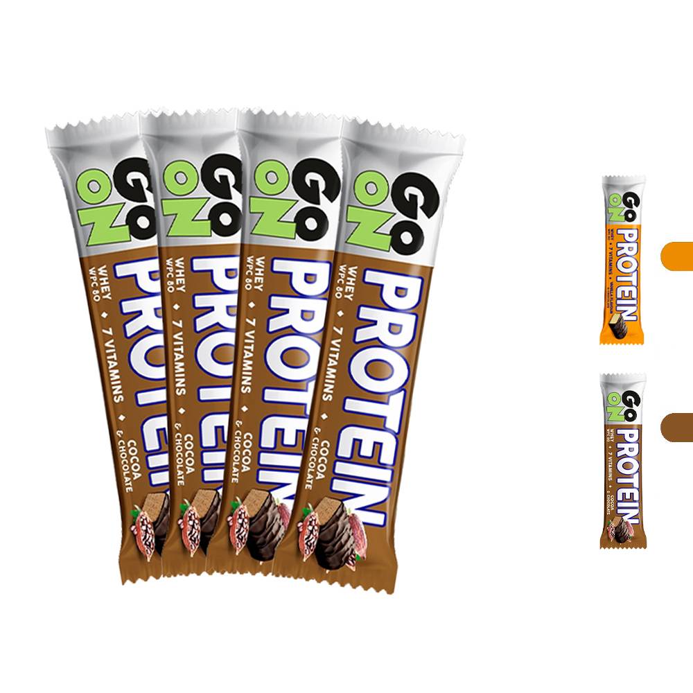 Go On Nutrition -  Protein bar 20% (4 pieces)  Chocolate