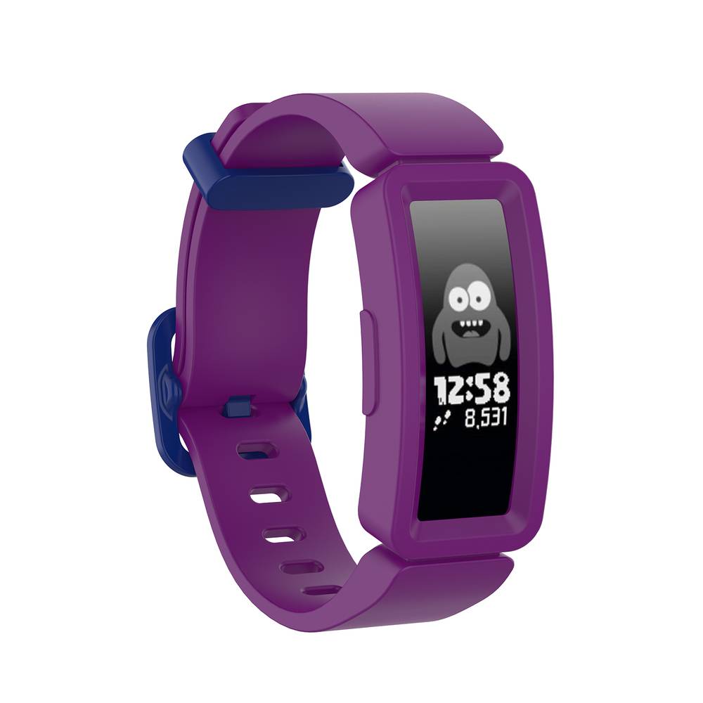 Silicon Classic Replacement Band for Fitbit Ace 2   Night Sky + Neon Yellow