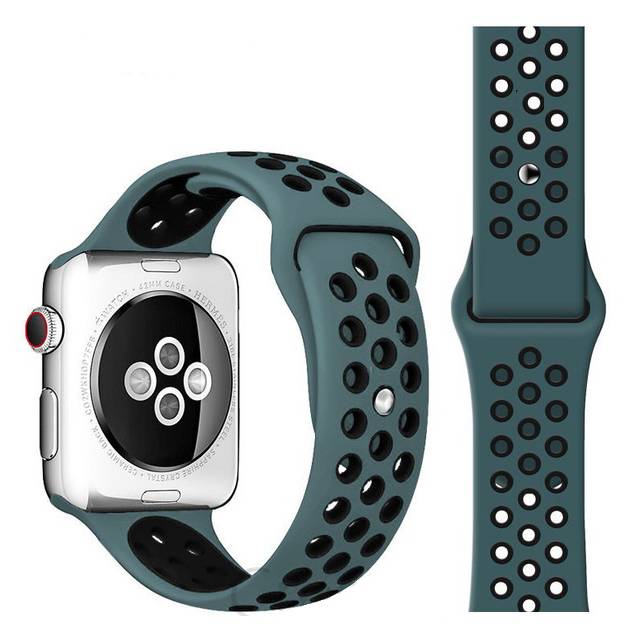 Sport Silicone Replacement Band for Apple Watches  38mm-40mm-41mm  Pink_White