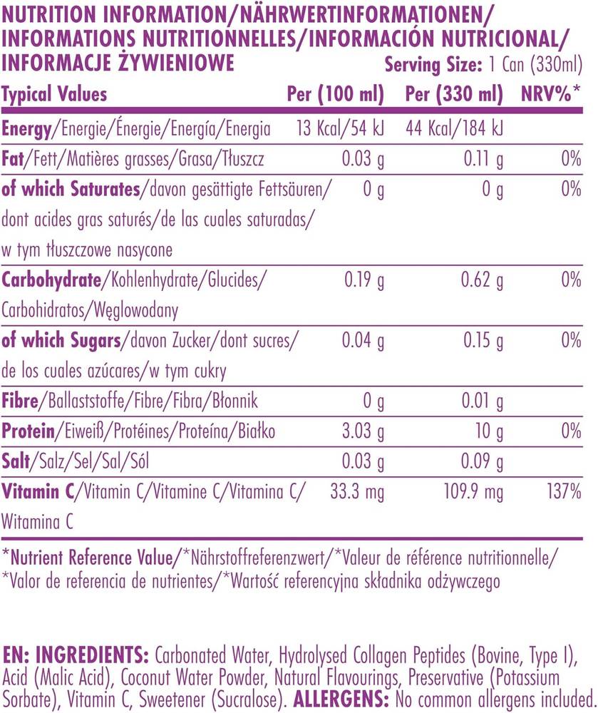  ابلايد نيوتريشن -  ماء بروتين فوار (12 علبة) - Applied Nutrition Sparkling Protein Water 