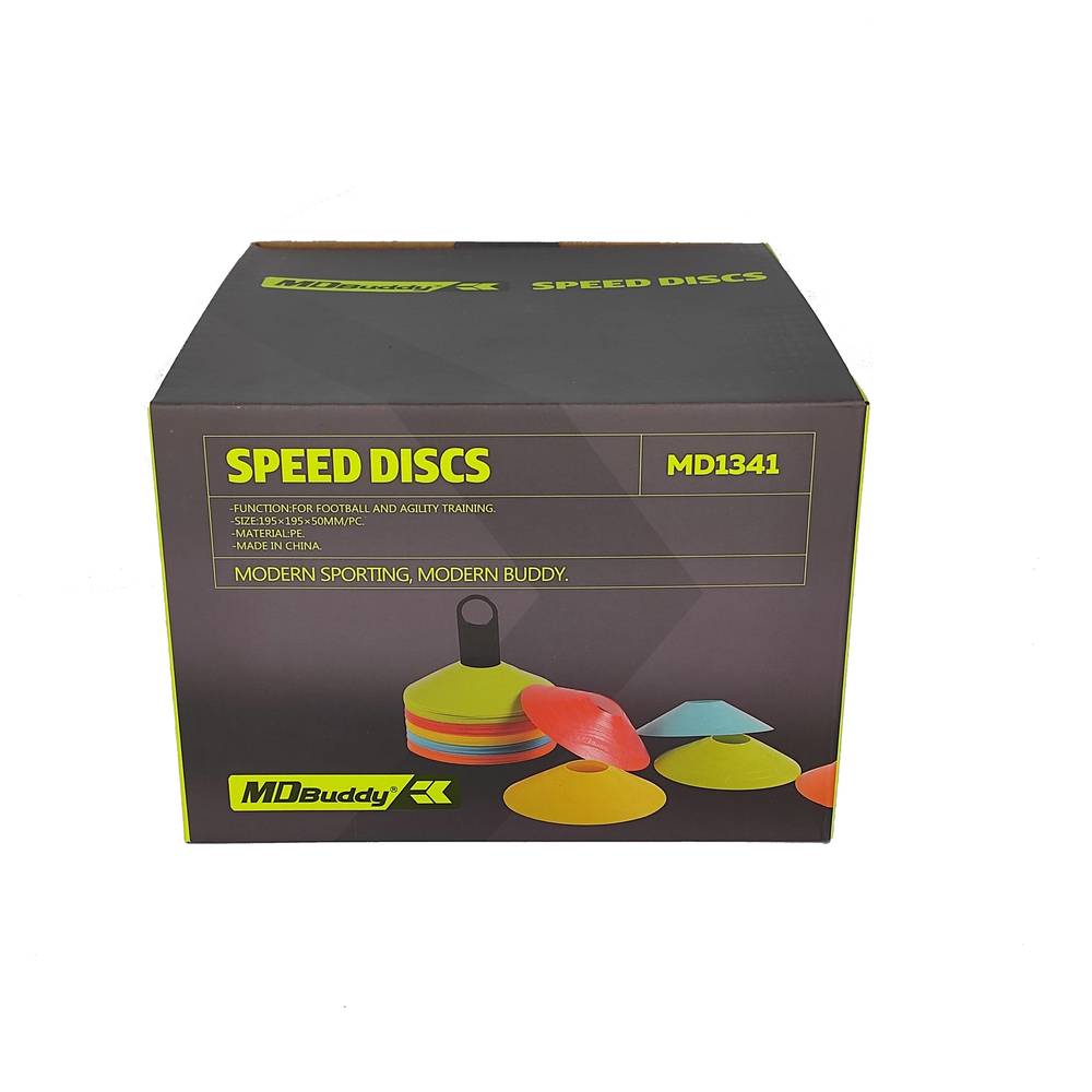 Fitness Training Speed Discs\Cones, 50 pcs different colors with Holder and Bag