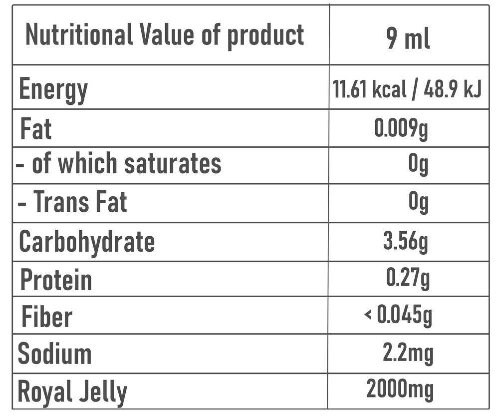 Vitcho turbo - Drinkable Royal Jelly (10 Bottles)