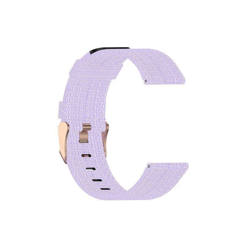 Woven Fabric Replacement Band for Fitbit Versa / Versa Lite / Versa 2 Watch  Purple