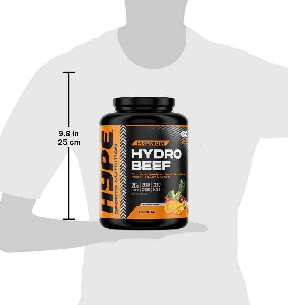 Hype - Hydro Pure Beef Protein  1.8kg  Blue Razz Rush