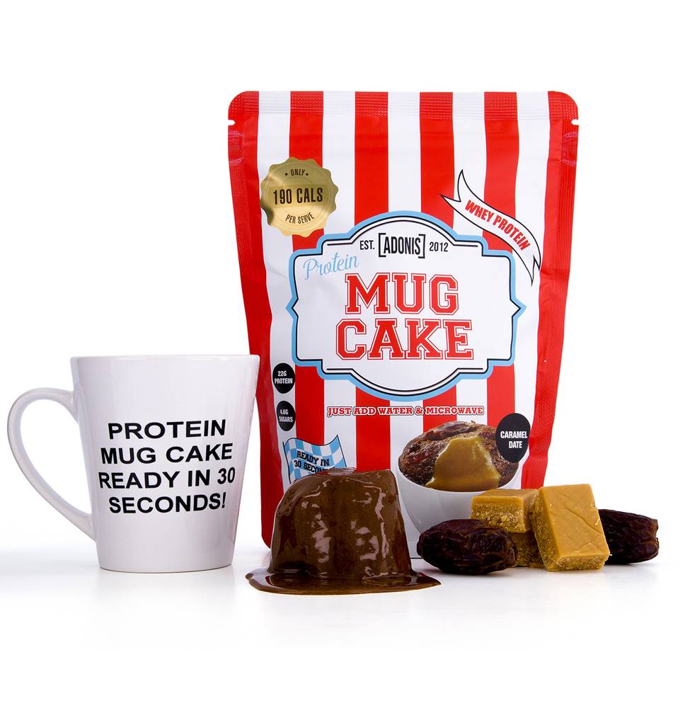Adonis - Mug Cake Whey Protein (400 g)  Caramel Date