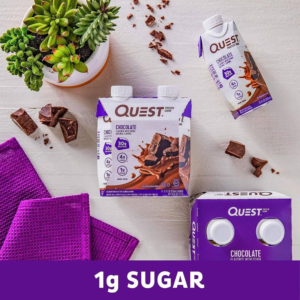 Quest Nutrition - Protein Shake (Box of 4)  Chocolate