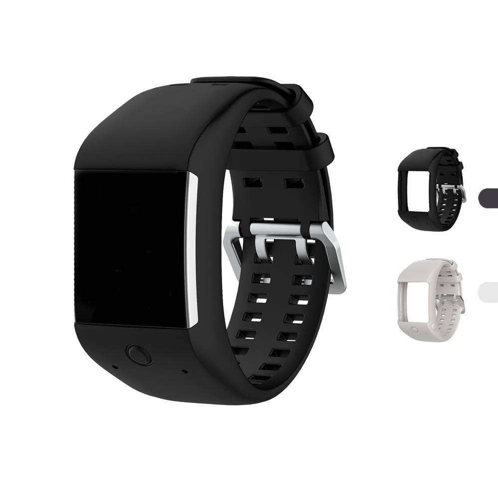 Replacement Band for Polar M600 , Silicon Type  White