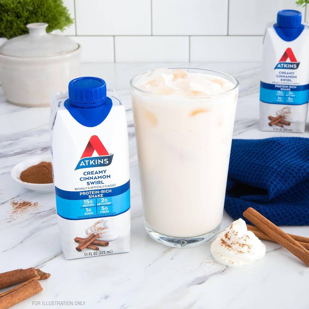 Atkins - Energy High Protein Shake (4 Pack)  Caramel