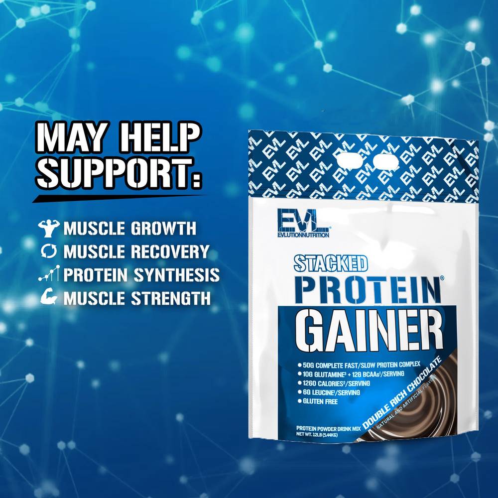 EVLution Nutrition - Stacked Protein Gainer (5.44 kg)