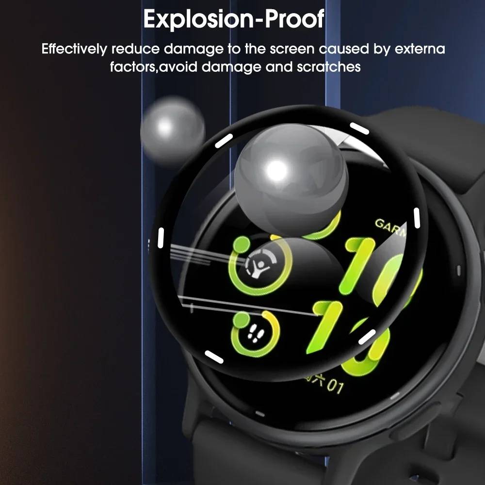 4 Pieces - 3D Screen Protector For Garmin Vivoactive 5/ Forerunner 165
