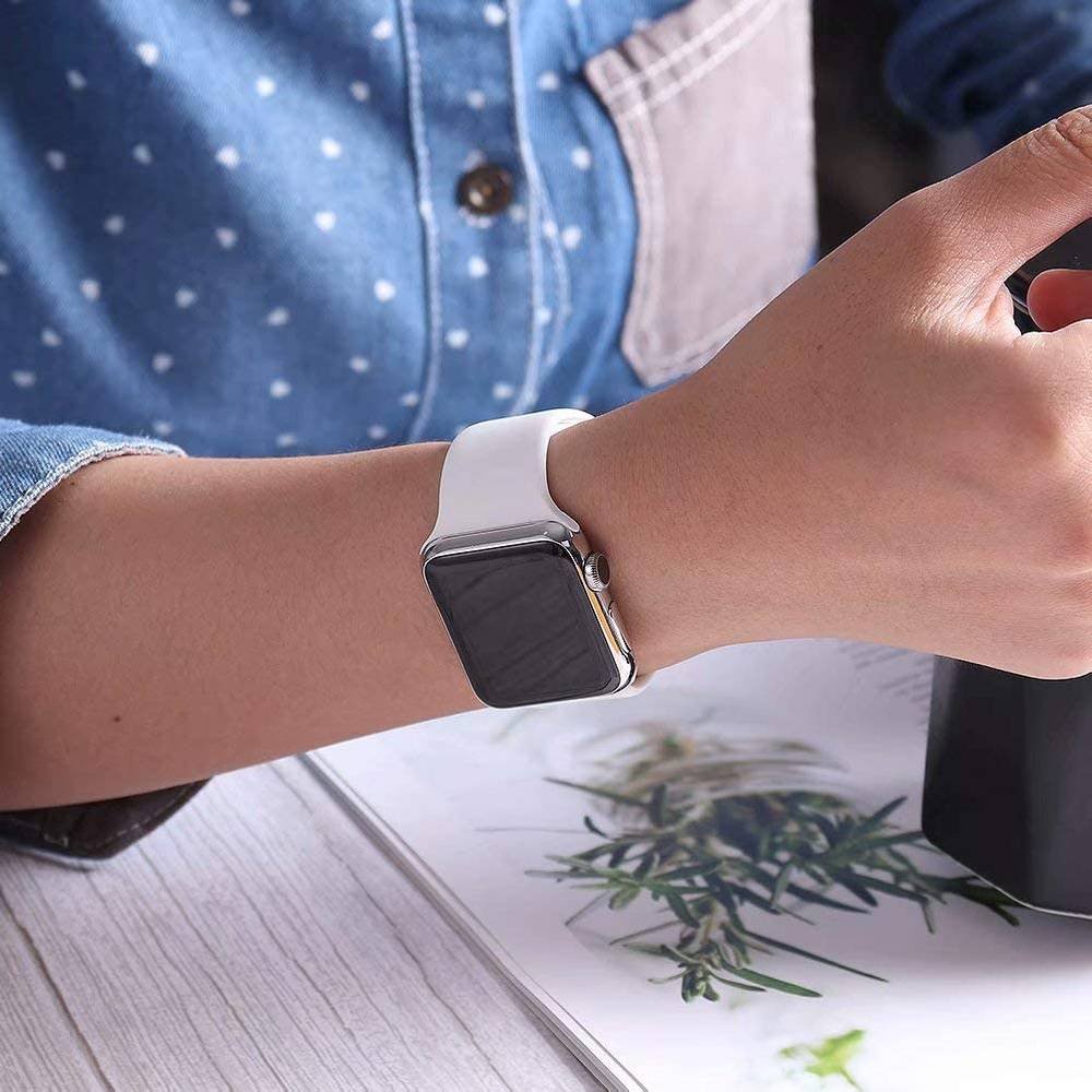 Classic Silicone Replacement Band for Apple Watches  38mm-40mm-41mm  Dark blue