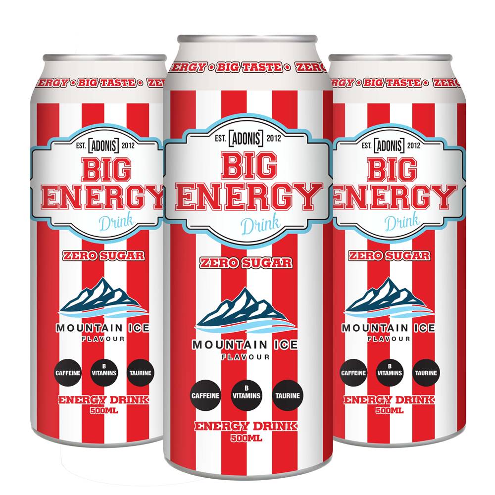  ادونيس - مشروب طاقة خالي من السكر (500 مل) - Adonis Big Energy Drink 