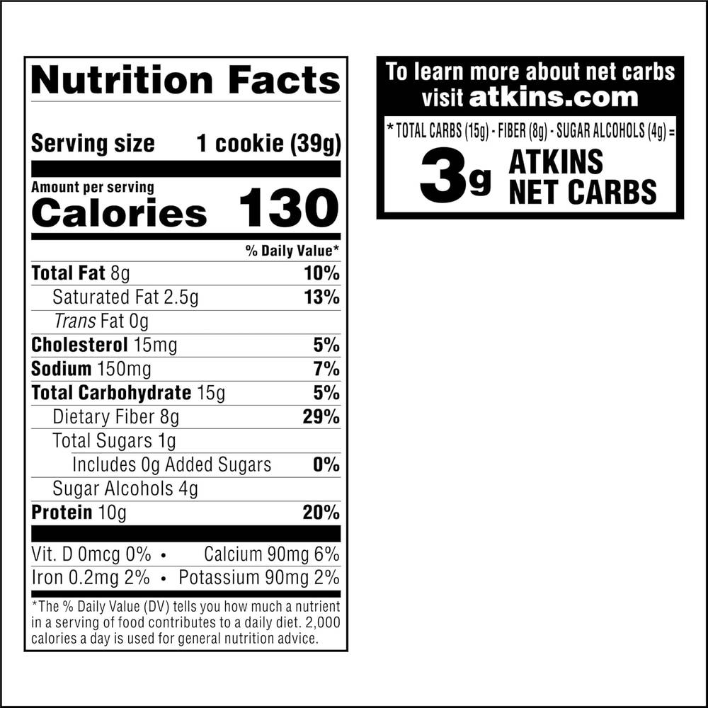  اتكينز - كوكيز بروتين (4 حبات) - Atkins Protein Cookie 
