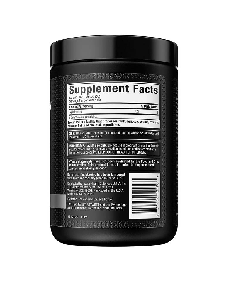 MuscleTech Platinum 100% Glutamine, Unflavored (300 g)