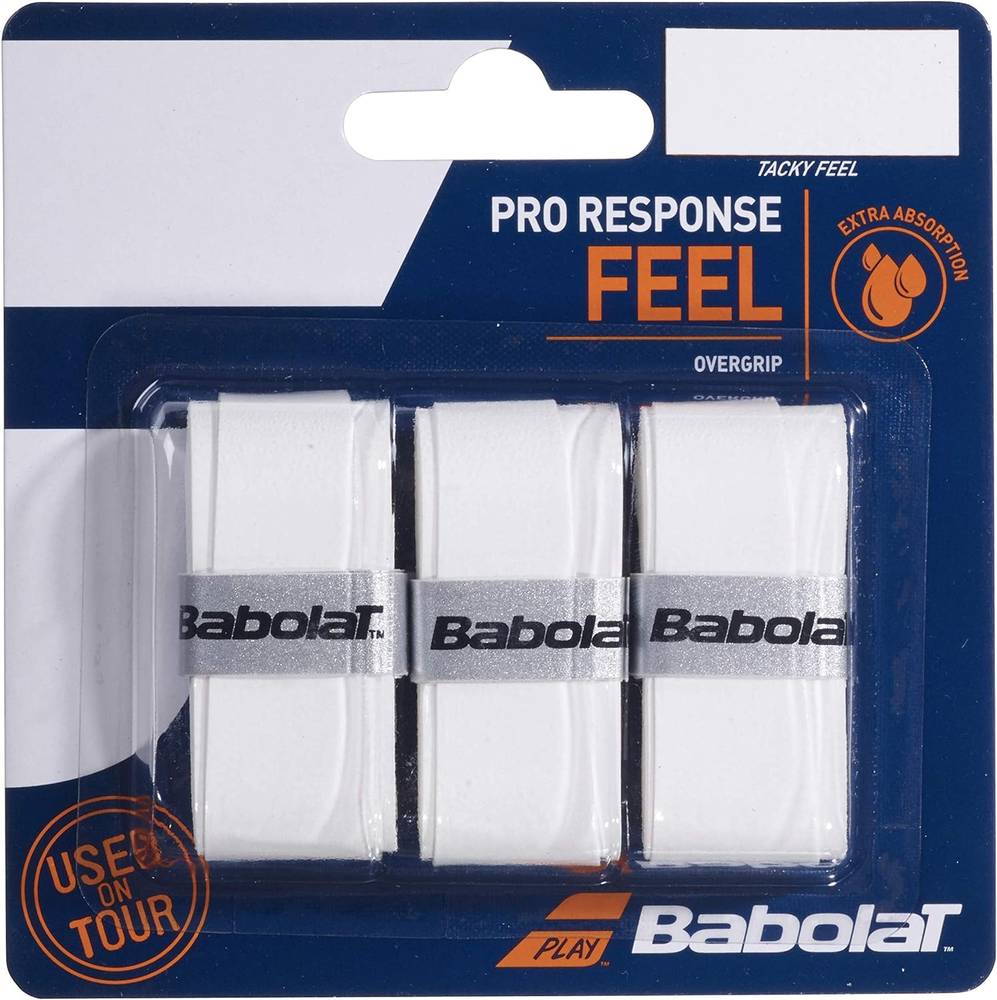 Babolat - Tennis/Padel Overgrip Pro Response Feel X3  White