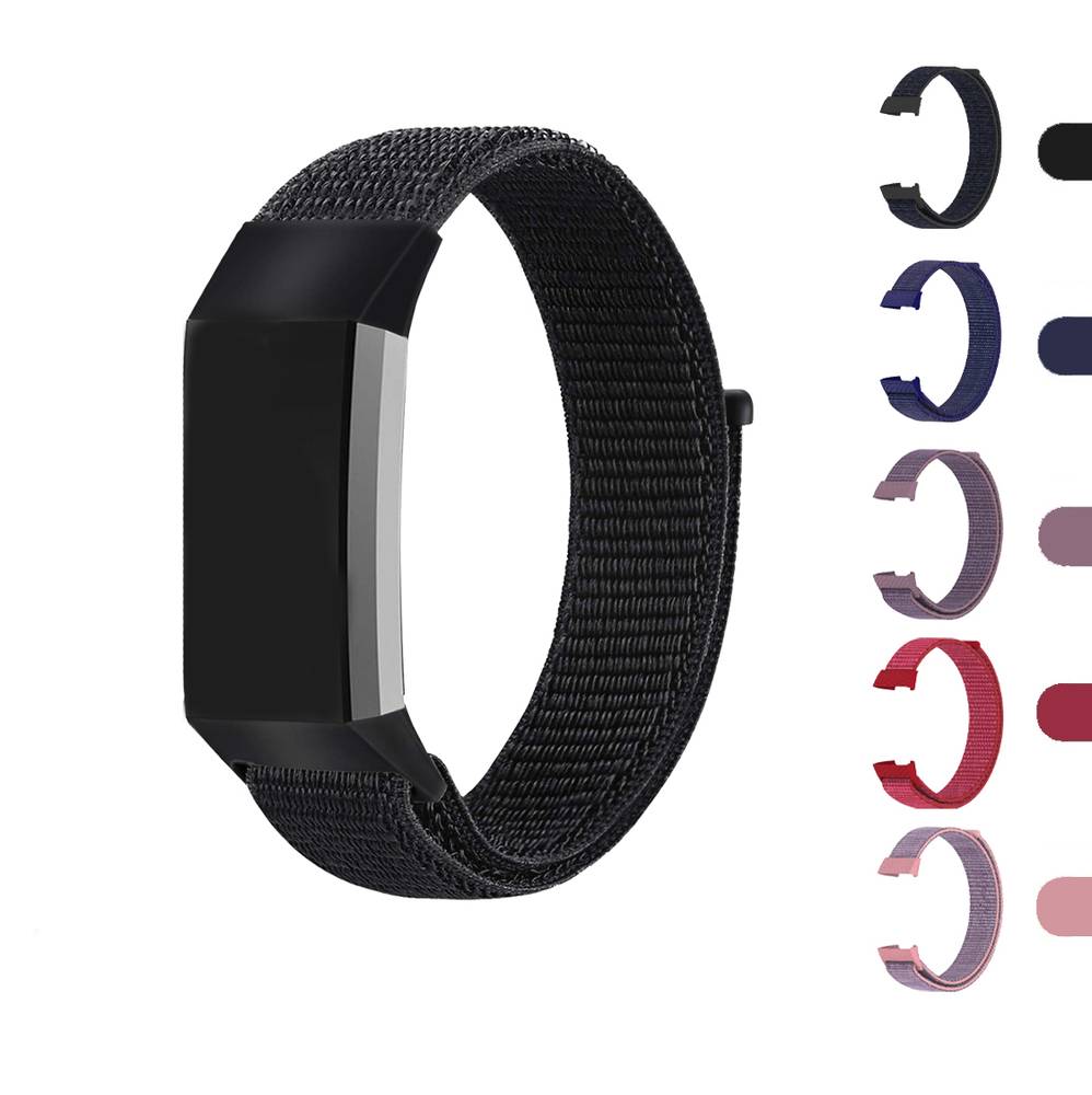 Nylon Fabric Replacement for Fitbit Charge 3 / Fitbit Charge 4  Pink